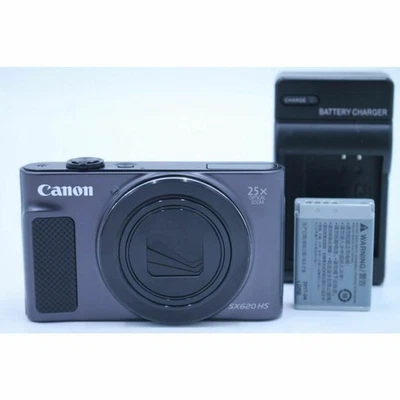 Canon PowerShot SX620 HS Black Compact Digital Camera w/Battery Used - Image 1 of 4