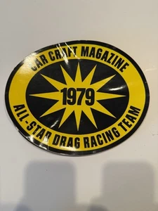 "Pegatina original vintage nueva grande 1979 Car Craft Magazine Drag Team 9,5x8"" (9Z)" - Imagen 1 de 1