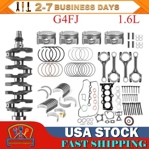 NEW Turbo Engine Overhaul Rebuild Kit Crankshaft &Rods For Hyundai KIA G4FJ 1.6L - Picture 1 of 13