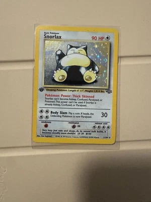 Pokemon 1st Edition Snorlax 11/64 Jungle Holo (Very Good MP) - Image 1 of 4