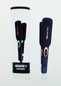 NUME MEGASTAR X TOURMALINE CERAMIC INFRARED HEAT FLAT IRON 1.75 INCH PLATES NWB - Picture 1 of 7