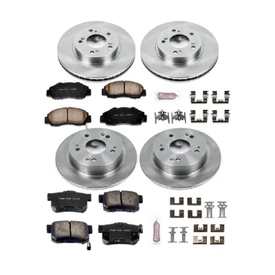 Power Stop KOE706 Front/Rear 1-Click OE Replacement Brake Kit for Honda Prelude - Imagem 1 de 4