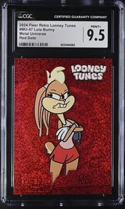 2024 Fleer Retro Looney Tunes Lola Bunny #MU-47 Metal Red Dots 278/349 CGC 9.5 - Picture 1 of 2