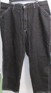 NEW Men's size 46/30 Black Denim Jeans Pants By REPP - Picture 1 of 13