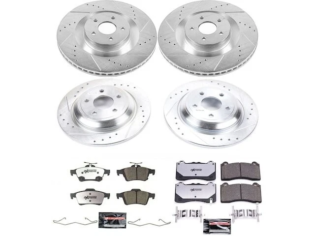 Kit de pastillas de freno y rotor delanteras y traseras para Ford Focus RS WT21X2 16-18 Foto 1 de 1