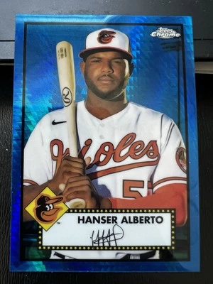 2021 Topps Chrome Platinum Anniversary - Hanser Alberto #367 Blue Prism... - Image 1 of 2