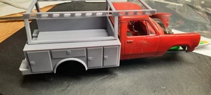 1/25 scale long bed dually service body w/ ladder Rack  model high detail - Picture 1 of 12