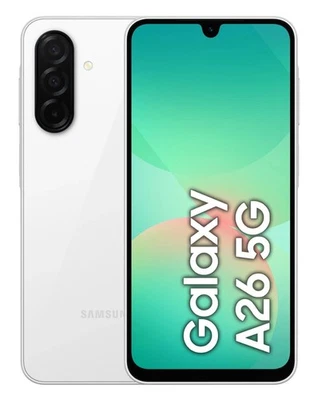 Samsung Galaxy A26 5G Smartphone 6.7" 6 Gb 128 Gb Android Bianco SM-A266BZWBEUE - Immagine 1 di 4