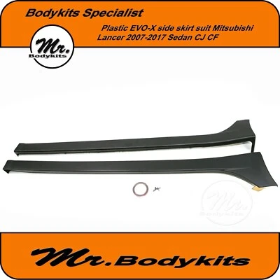 Evolution X EVO-X Side Skirts For Mitsubishi Lancer 2007-2017 CJ CF Sedan - image 1 of 4