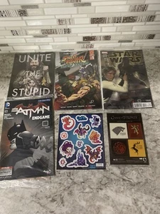 Loot Crate Lot Star Wars Game Of Thrones Street Fighter Mad Batman - Picture 1 of 7