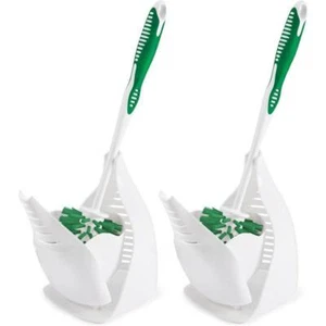 Bowl Brush and Caddy - 2 Pack - Toilet Brush and Holder Set, Non-Scratch - Picture 1 of 5