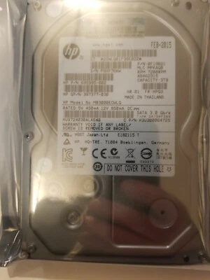 Hitachi HP HUS724030ALA640 MLC MPKAQ0 PN 0F19621 3TB 3.5" HD SATA 695995-002 - Image 1 of 3
