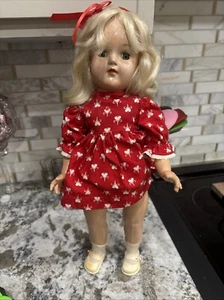 Vintage 1952 Ideal Mary Hartline P-91  18” Doll 16 - Picture 1 of 7