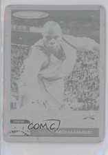 2004-05 Topps Total Printing Plate Black Fronts 1/1 Nazr Mohammed #252 0kx1