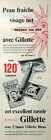 Publicité Presse 1955 Excellent Rasoir De Précision Gillette 2 Lames Bleue