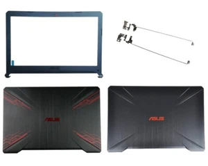 New For ASUS TUF Gaming FX504 FX80 FX80GE LCD Back Cover & Front Bezel & Hinges - Picture 1 of 8