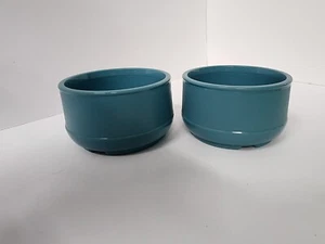 Aladdin Ciotole Impilabili Plastica Campeggio Camper Blu Set di 2 - Foto 1 di 12