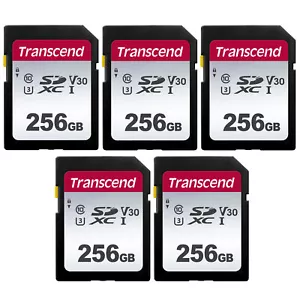 5x Transcend 256GB 300S UHS-I SDXC Memory Card - Picture 1 of 3