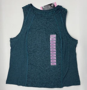 Sport Tank Top Womens S Sleeveless Moisture Wicking Green Stretch Members Mark - Picture 1 of 11