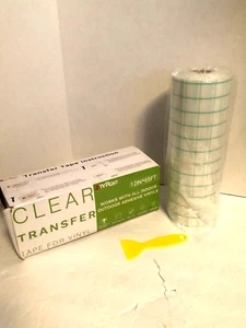 HTVRont Craft 12" x 65 Feet Transfer Tape for Adhesive Vinyl  New - Picture 1 of 6