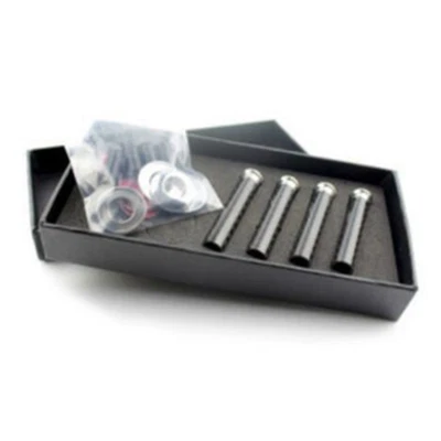 4Pcs Carbon Fiber Interior Dash Door Lock Knob Pins Handle Fit For Car Truck SUV - Image 1 of 4