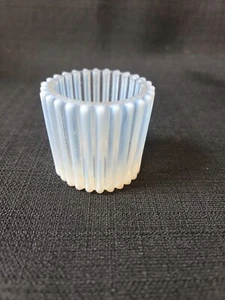 White EAPG Opalescent Toothpick Holder -BEATTY RIB Pattern by Beatty & Sons 1889 - Picture 1 of 6
