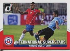 Donruss Soccer 2015 Int. Superstars Chase Card #4 Arturo Vidal