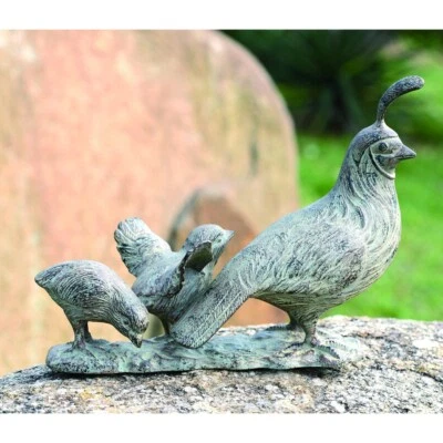 Perfect Aluminum Lovely, Cute Quail Family Together Indoor/Outdoor Decor - Image 1 of 2