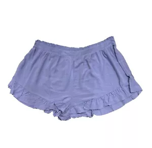 Plus Size High-Waisted Flutter Shorts - Wild Fable Light Purple 1X - Picture 1 of 2
