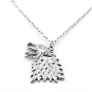 Pendant Necklace Game of Thrones Stark Direwolf Song Of Ice - Picture 1 of 1