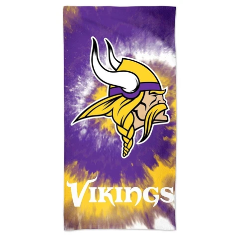 MINNESOTA VIKINGS TIE DYE 30"X60" SPECTRA BEACH TOWEL NEW WINCRAFT 👀 Cover