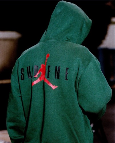 Supreme Jordan felpa con cappuccio GRANDE VERDE DS FW 2024