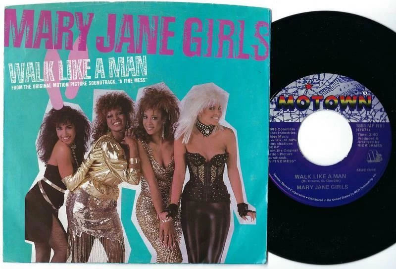 Mary Jane Girls Walk Like a Man 45 PS NM 1986 R&B Funk Motown Rick James - Image 1 of 2