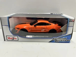 1:18 Maisto Ford Mustang Shelby GT500 American Muscle Sports Car 1/18 Orange BOX - Picture 1 of 7