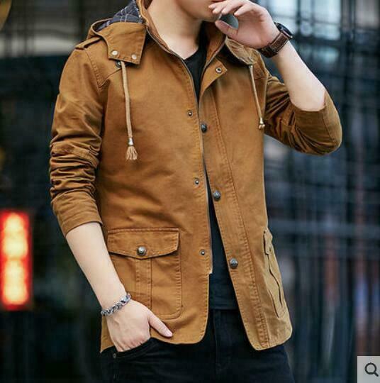 Fall Hooded cotton jacket trend Outwear 