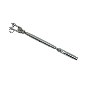 Stainless Steel Marine Swageless & Toggle Turnbuckle for 3/16" Cable Rail Wire - Picture 1 of 8