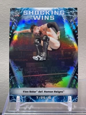 2020 Topps Chrome WWE Wrestling Finn Balor Shocking Wins Insert Card #SW-24 - Image 1 of 2