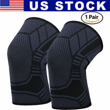 2X Knee Sleeve Compression Brace Support For Sport Joint Pain Arthritis Relief