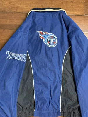 G-H Carl Banks Tennessee Titans Men's Blue Nylon Lined Jacket Coat XXL - Image 1 of 4