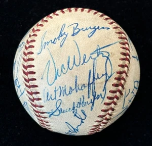 1961 NATIONAL LEAGUE ALL STAR TEAM Baseball, Sandy Koufax + 20 Autos, JSA LOA - Picture 1 of 13