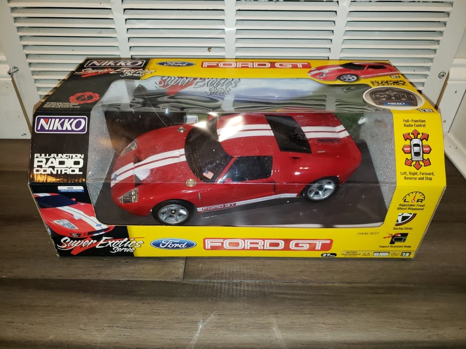Vintage Nikko Radio Control Ford GT Red Race Car 1/16 Scale BRAND NEW! - Image 1 of 1
