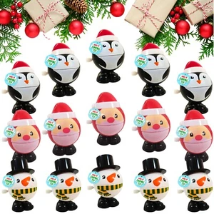 Christmas Wind Up Toys Party Bag Fillers Clockwork Jumping Toys Children Gifts - Picture 1 of 43