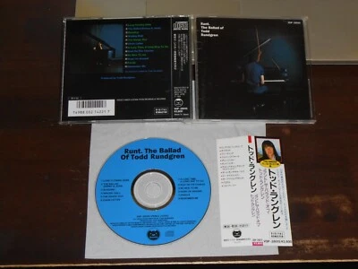 TODD RUNDGREN Runt The Ballad Of CD Japan 12 tracks Bearsville VDP-28015 obi - Imagem 1 de 2