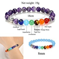 Girls Beads Bangles Yoga Bracelet Ladies Stones Reiki Buddha Natural Anklets YI