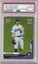2020 Topps Now World Series Cody Bellinger /25 #WS-7 Purple PSA 8 NM-MT