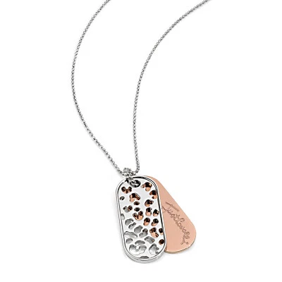 Just Cavalli SCNU02 Damen Halskette Collier Anhänger Silber Rose Gold 44 cm lang - Bild 1 von 2