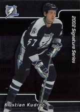 2001 Be a Player Signature Series #85 Kristian Kudroc Tampa Bay Lightning