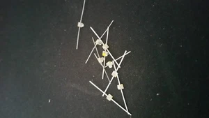 AGILENT HLMP-6405-J0J00 2MM dome amber water led axial axial lot quantity-50 - Picture 1 of 1