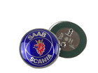 1pc 68mm Saab Scania Blue Back Rear Trunk Emblem Badge Decal 9-3 9-5 93 95