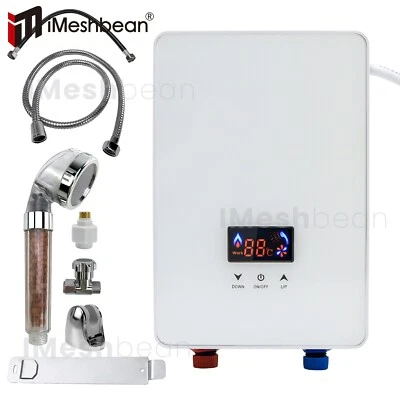 6500W Tankless Electric Hot Water Heater Instant Boiler On Demand Whole House - Image 1 of 4